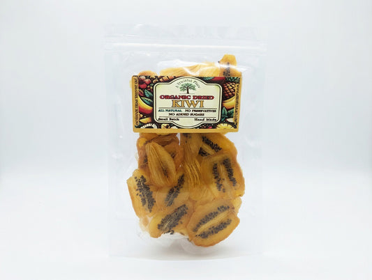 Organic Dried Kiwi Slices – Gold & Green Varieties | Small Batch Hand Made • No Added Sugar