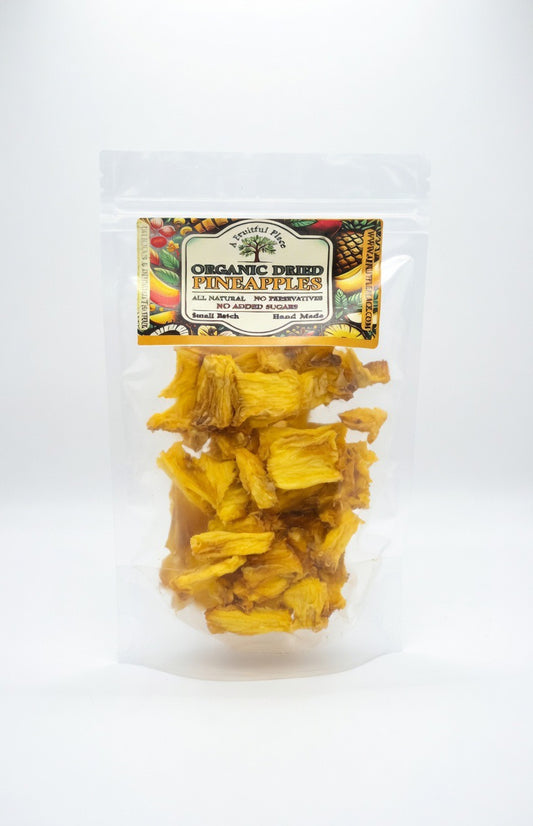 Organic Dried Pineapple – Slow Dried, All Natural, No Preservatives, No Additives, No Added Sugars | Soft & Chewy Like Candy
