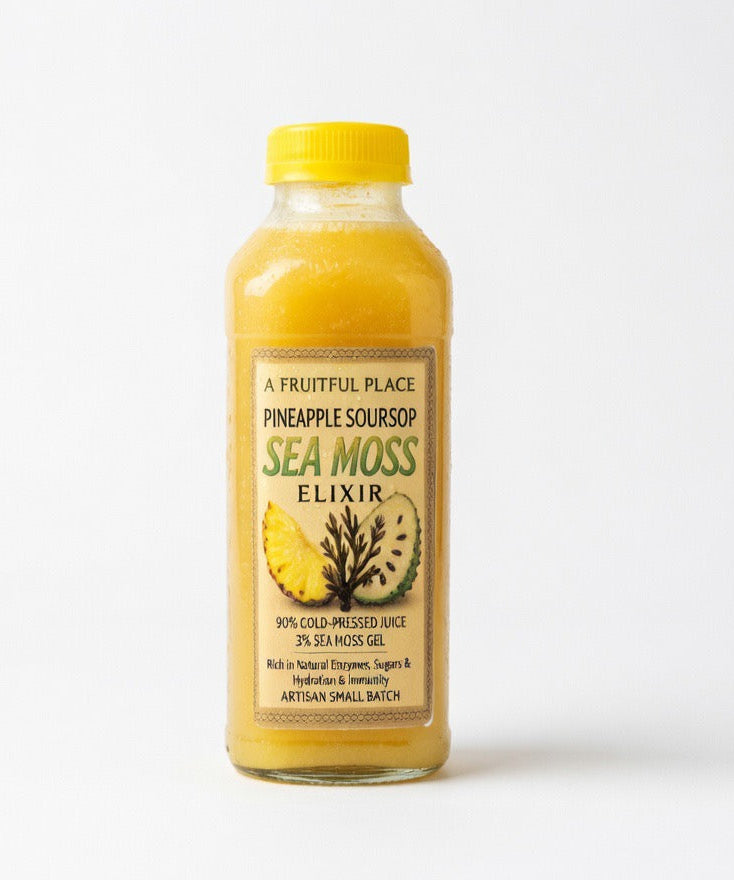 Pineapple Soursop Sea Moss Elixir – Cold-Pressed Miami & DC