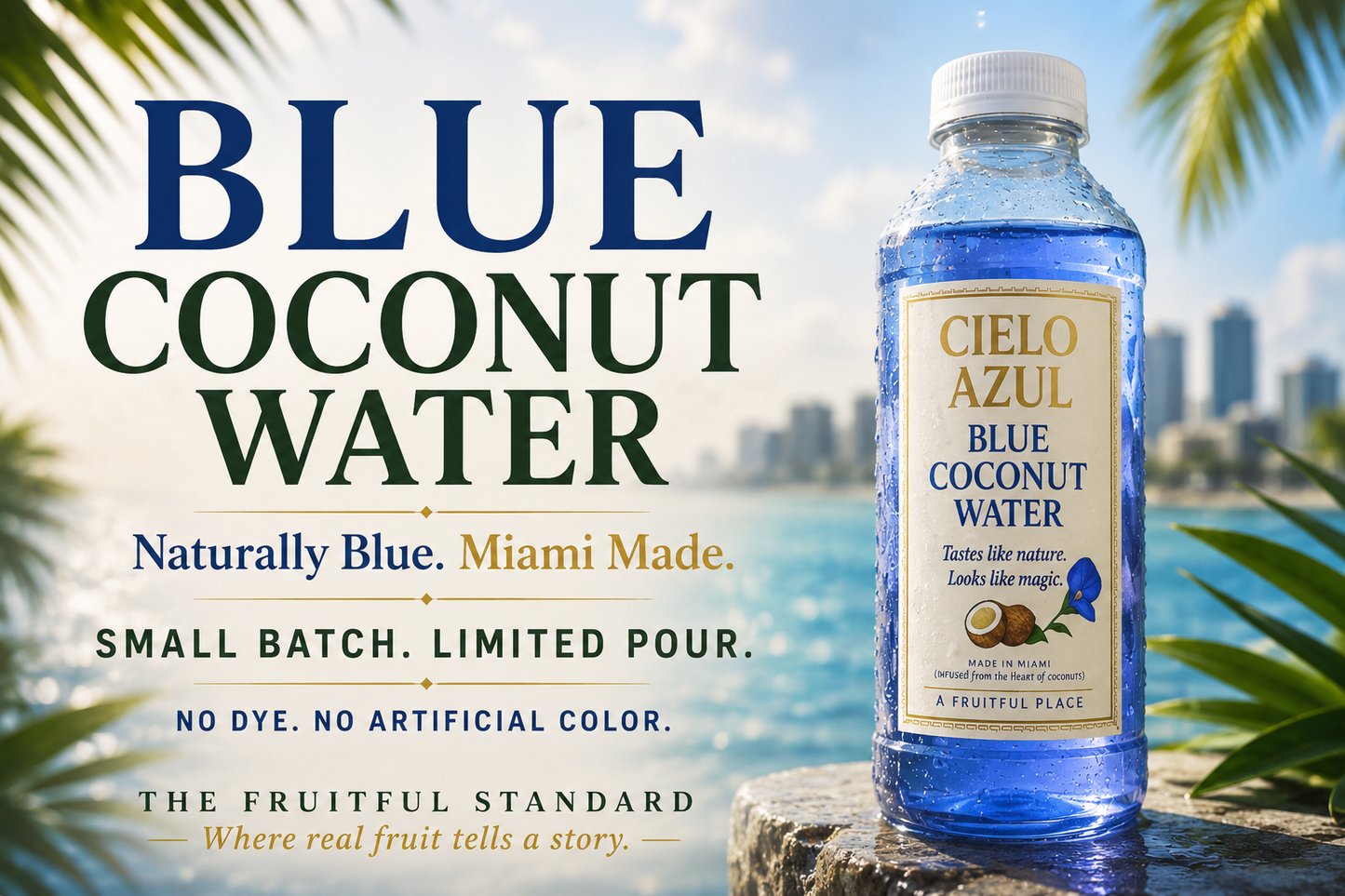 Cielo Azul Blue Coconut Water