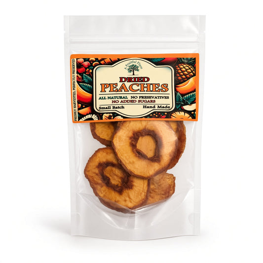 A Fruitful Place dried peaches bag made with Georgia and South Carolina peaches